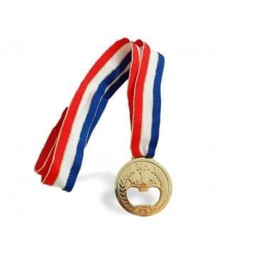 Öppnare medalj - Guld - Metall - Diameter 47 mm - Modern design - 1 styck