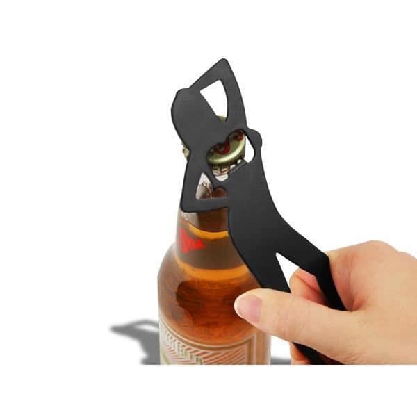 Flasköppnare - Hem - Sexig Kvinna - Metall - Svart - 16 cm x 5,9 cm