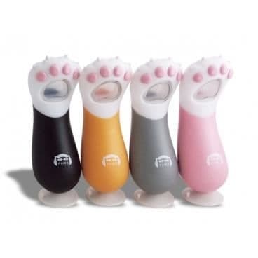 Flasköppnare - Hemdekor - Kattfot - Grå - PVC och Metall - Modern Design