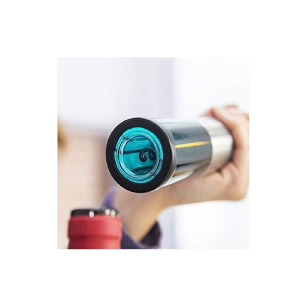 Cecotec Electric wine opener with Press function; it automatically opens the wine bottle when pressed. Aluminium body and 4 accessories: 2 non-drip w