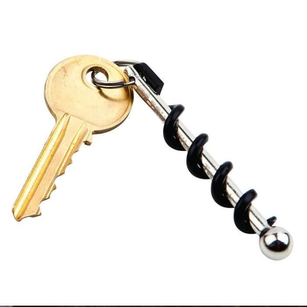 Corkscrew Key Ring - Världens minsta korkskruv för att öppna vinflaskor