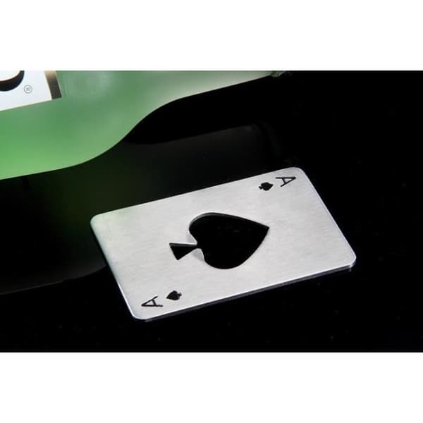 Flasköppnare - Icke specificerad - Pokerkort - Rostfritt stål 420 - 8.5x5.5cm - Nutida