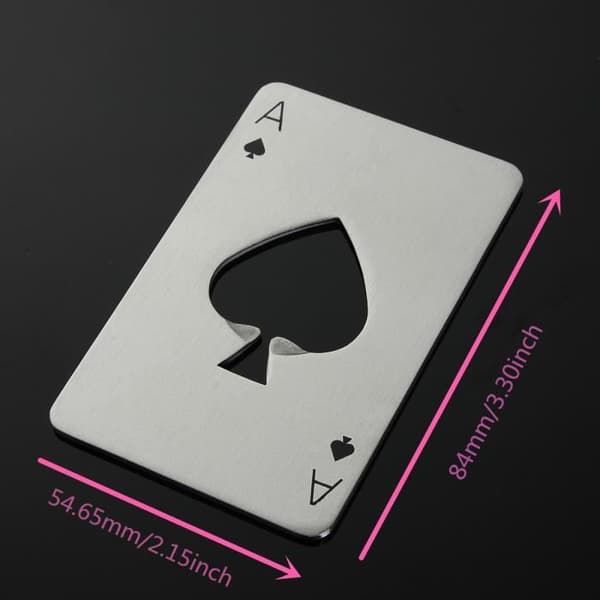 Flasköppnare Spela Pokerkort Bar Öl Soda Kapsylöppnare Present