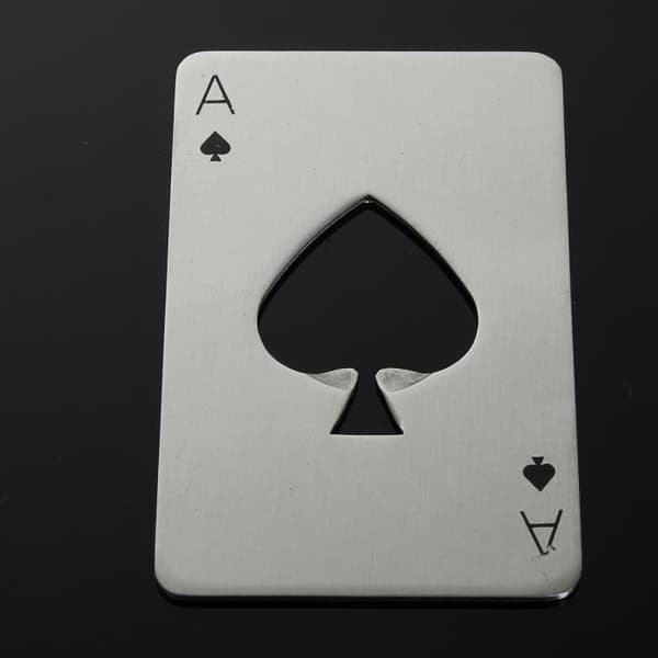 Flasköppnare Spela Pokerkort Bar Öl Soda Kapsylöppnare Present