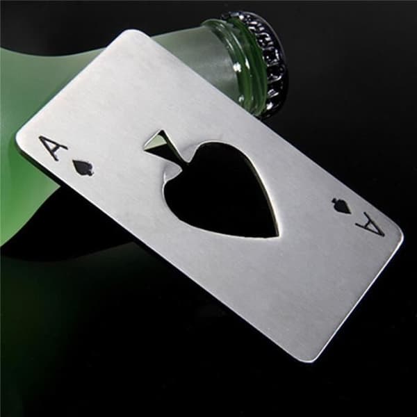 Demeuble-6596 Snygg Poker Spade ACE Flasköppnare Rostfritt stål Bar Tool Soda Beer Flask Flasköppnare Present