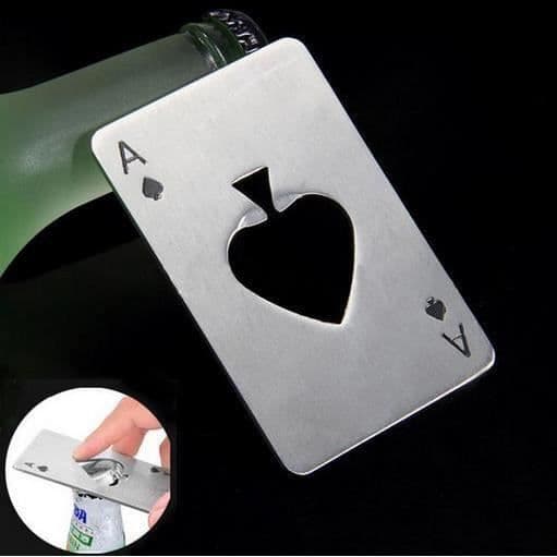 Poker En formad vinölöppnare i rostfritt stål
