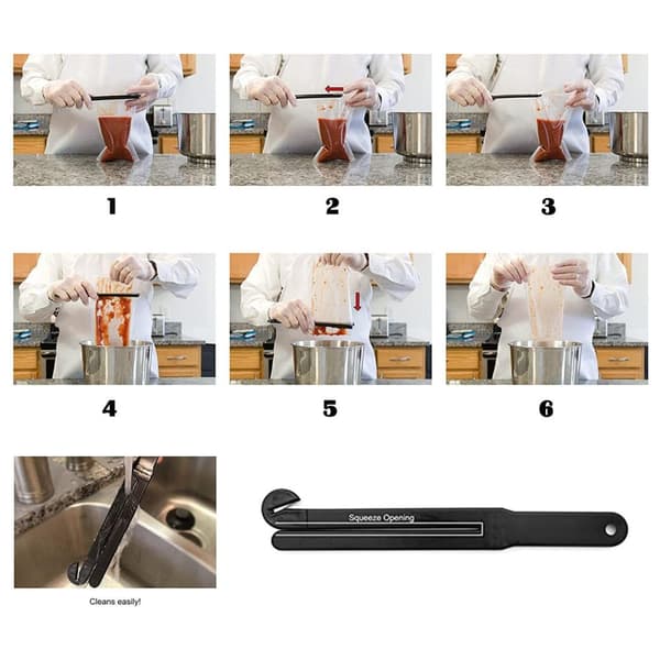 INF Matpose Pose Cutter Åpner Sort