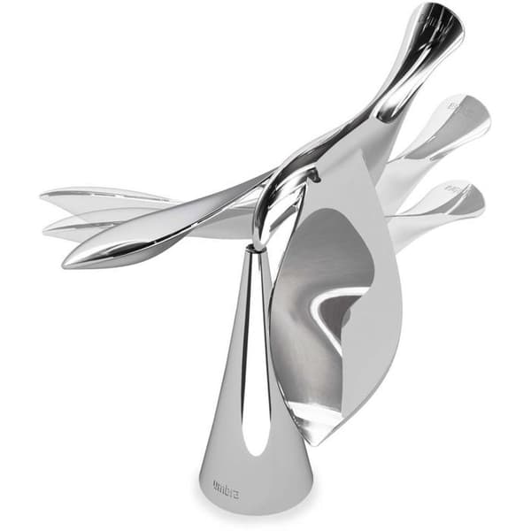 Tipsy fågelflasköppnare i krommetalldesign
