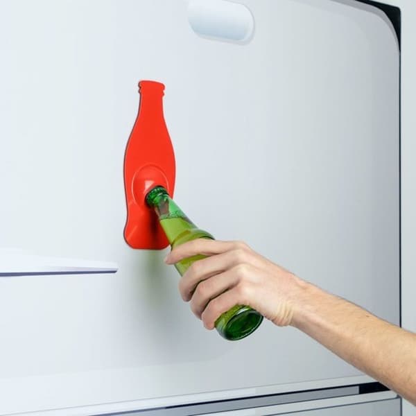 Flasköppnare - Balvi - Soda - Magnetisk - Rostfritt stål - Röd