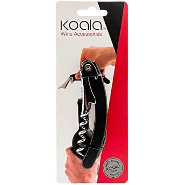 Korkskruv - KOALA - Svart Koala - Metall - 11,1 x 3 x 1,2 cm - Modern design