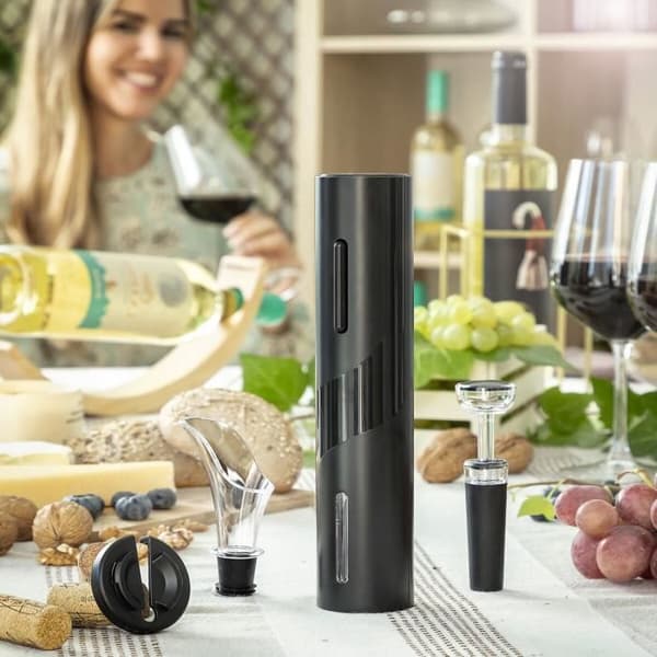 Elektrisk korkskruv med vintillbehör Corking InnovaGoods
