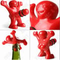 Miniatyrbild 1 av 3: TD® Happy Man Korkskruv/Vinpropp/Röd Happy Man Flasköppnare