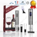 Miniatyrbild 1 av 4: TD® Elektrisk Flasköppnare Presentset Sladdlös Automatisk Korkskruv Vin Champagne Alkohol Högpresterande Flasköppnare