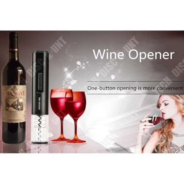 TD® Original sladdlös elektrisk korkskruv Uppladdningsbar flasköppnare Vinflasköppnare Original Power Opener Steel Beaut