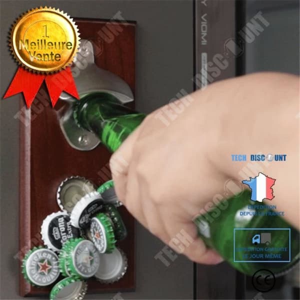 TD® magnetisk flasköppnare köksredskap effektiv tillbehör solid enkel installation inredning present