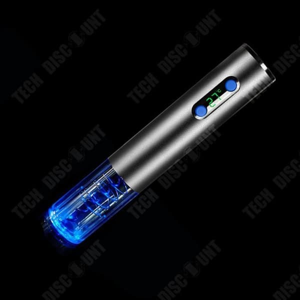 TD® Elektrisk vinflasköppnare Digital Display Temperatur USB-laddning Flasköppnare Vinredskap i rostfritt stål