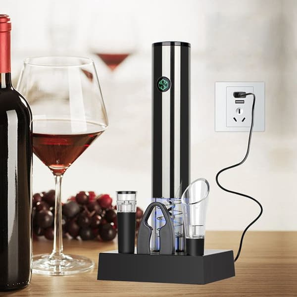 Elektrisk flasköppnare - TD® - Automatisk flasköppnare - Metall - Laddningsbar - Modern design