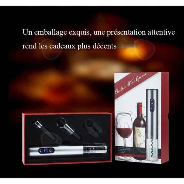 CONFO Torrbatteri Automatisk vinöppnare Fyra delar elektrisk vinkorkskruvset