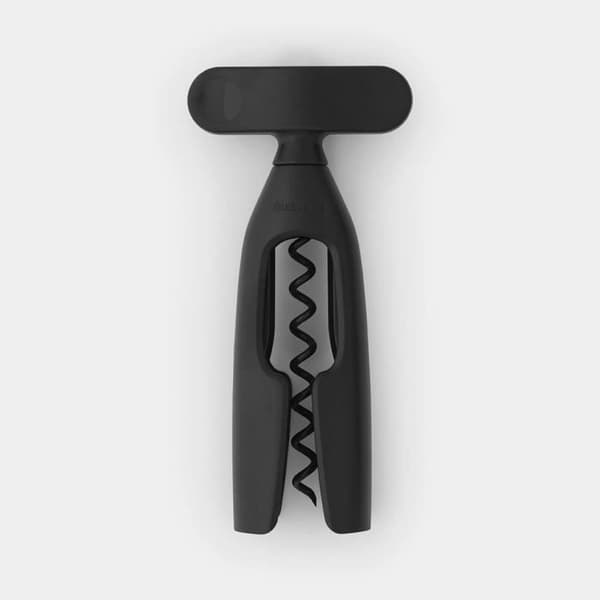 Korkskruv - BRABANTIA - Tasty Plus - Svart - Extra stort roterande handtag - Modern design