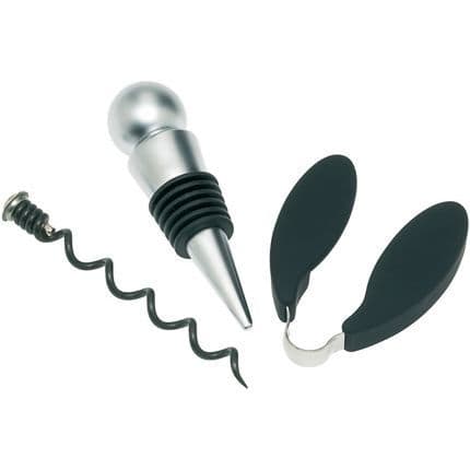 Korkskruvset - Barhantverk - Connoisseur - 5 delar - Rostfritt stål - Modern design