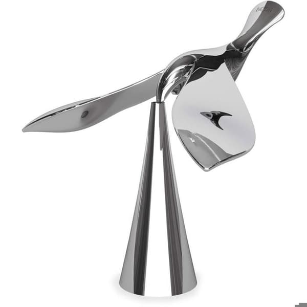 Tipsy fågelflasköppnare i krommetalldesign Silver