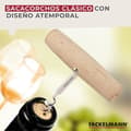 Miniatyrbild 3 av 4: Tire-bouchon - flasköppnare - limonadier Fackelmann - 31084 - Fair Tire-bouchon Trä/Metal Beige/Silver 11 cm