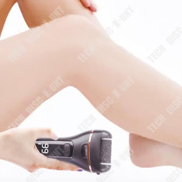 TD® elektrisk peeling pedikyr för förhårdnader Black Body Shower Gel Uppladdningsbar fotpedikyr med lampa