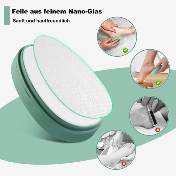 Nano-lasi Hornhautfil, ammattimainen jalkojen hoito, turvallinen ja nopea