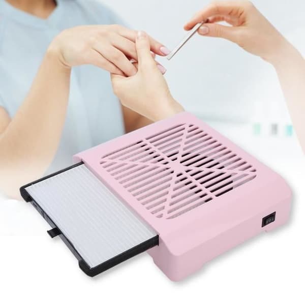 36W Salon Dust Collector Machine Vacuum Tool -EU-plugg (Rosa)