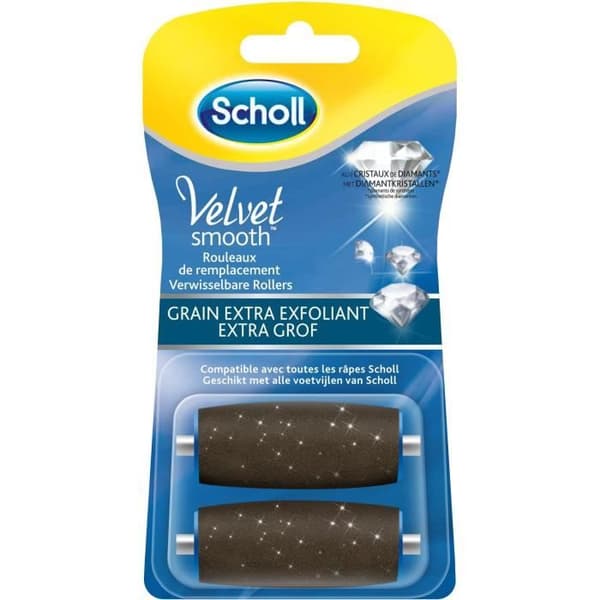 SCHOLL Velvet Smooth Grains Extra Exfoliating 2 Ersättningsrullar