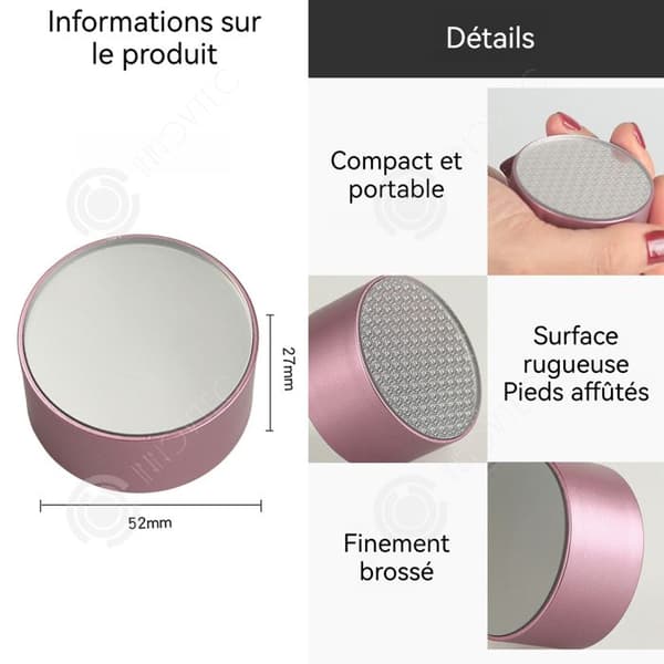 INN Elektrisk fotfil dubbelsidig 2 i 1 anti-callositeter elektrisk epilator fotpedikyr mini fotfil