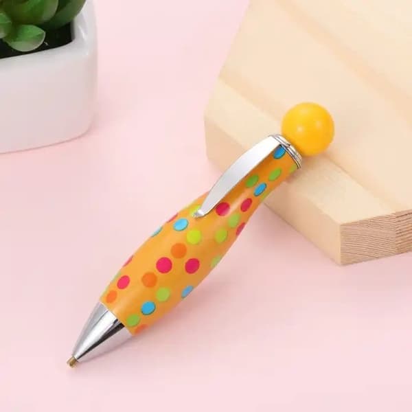 Diamantbroderiapplikator Joyful Dots - Gul