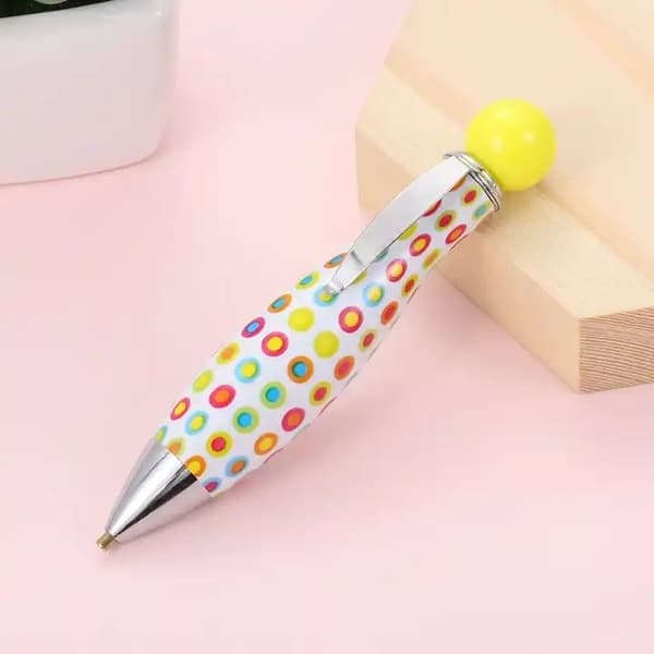 Diamantbroderiapplikator Joyful Dots - Hvid