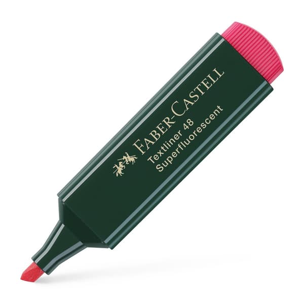 Överstrykningspenna FABER CASTELL Röd 10st