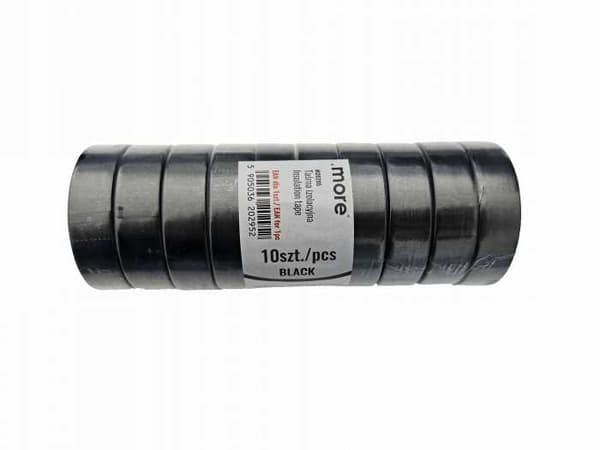 Isoleringstejp 15mm x 0,13mm SVART 10m 1st