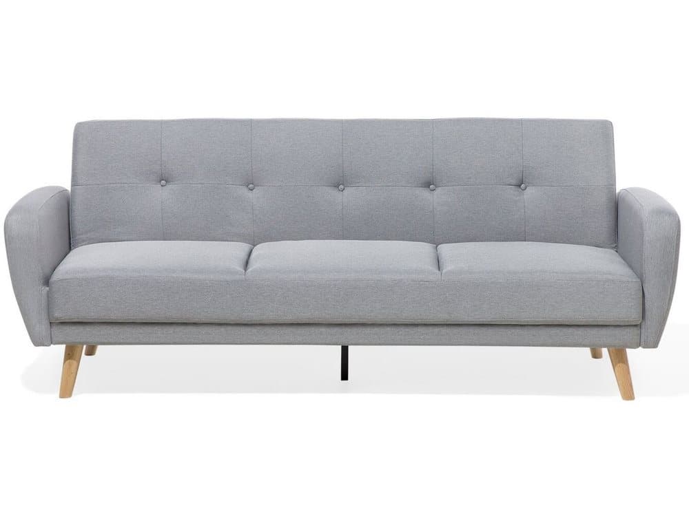 Bäddsoffa 3-sits ljusgrå FLORLI