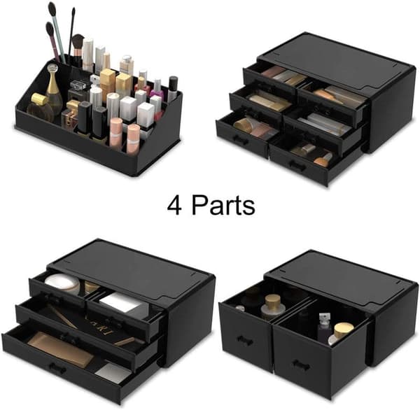 UNIQ XXL Organizer med 12 skuffer og 16 rum - Sort