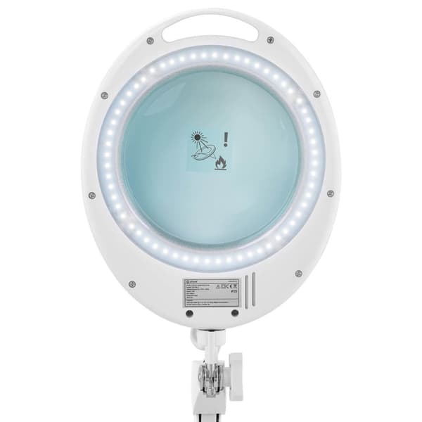 Kosmetisk luplampe med forstørrelsesglas, mobil, 5 dpi, 60x LED dia. 127 mm