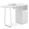 Miniatyrbillede 2 af 6: Kosmetisk manicure skrivebord med støvabsorber 120 x 45 cm - hvid