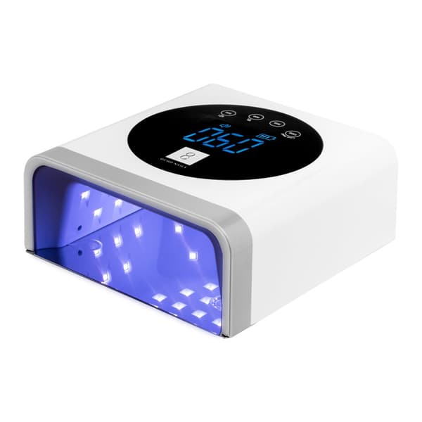 UV LED-lampa OCHO NAILS X22 72W batteri, trådlös, vit med spegelbotten