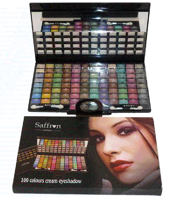 Saffron 100 Colour Cream Eyeshadow Set