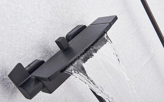 Produktgigant - Bath Crane - Waterfall Crane - Inkl. Sheet - Matt Black