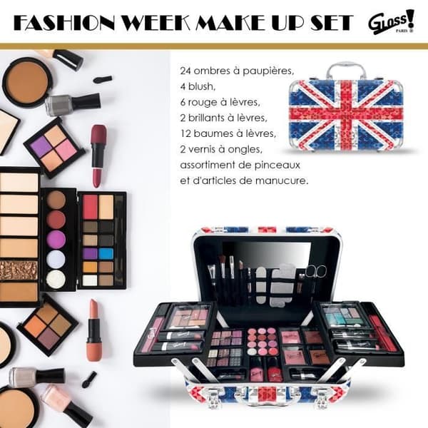 XXXL Makeup Case - Design London Diamonds - NO NAME - Olika färger
