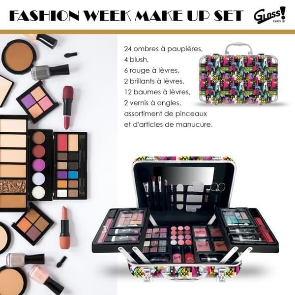 XXXL Makeup Case - Ananas Abstrakt Party