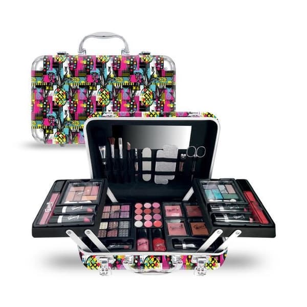 XXXL Makeup Case - Ananas Abstrakt Party