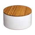 Miniatyrbild 1 av 2: Förvaringslåda med lock 5five Simply Smart Natureo Vit Naturell Glas Bambu ABS ø 13,5 x 7 cm
