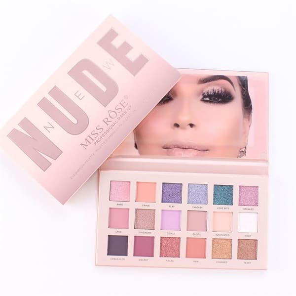 Miss Rose New Nude Eyeshadow Palette, Ögonskugga - Chroma