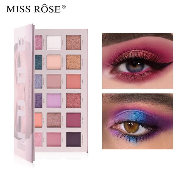 Miss Rose New Nude Eyeshadow Palette, Ögonskugga - Chroma
