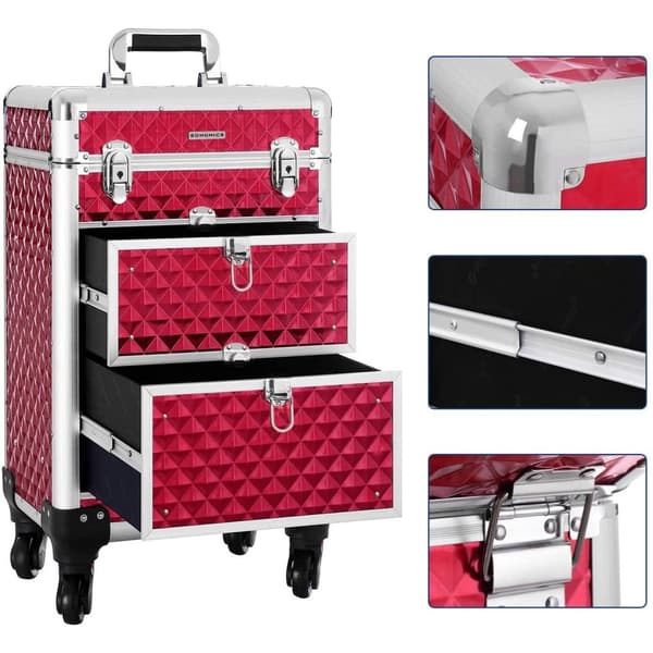 Rootz MakeUp Koffer - Cosmetica Trolleykerbjudande