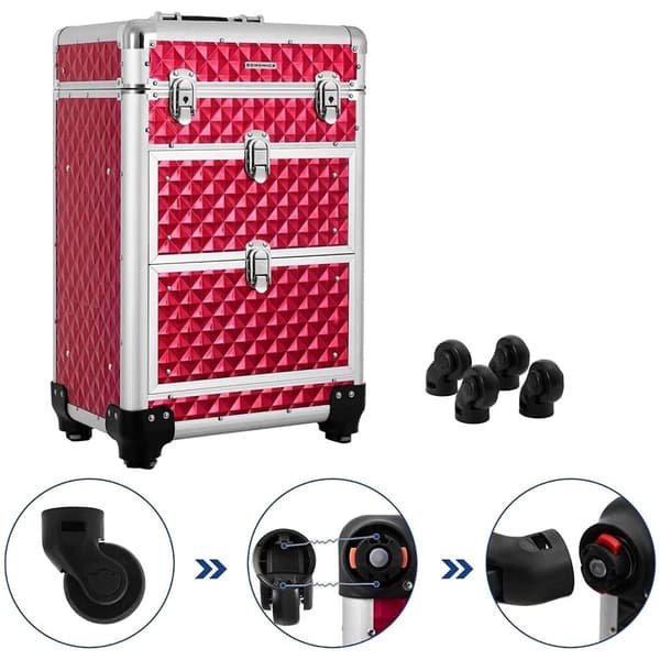 Rootz MakeUp Koffer - Cosmetica Trolleykerbjudande